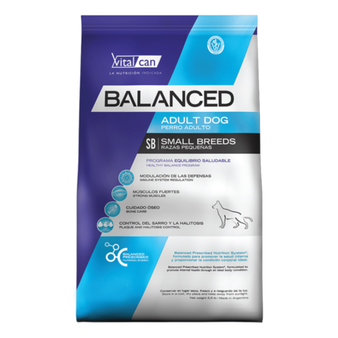 Vital Balanced Adulto Razas Pequeñas - 7,5kg
