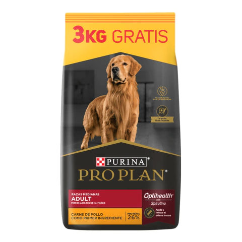 PROPLAN ADULTO RAZAS MEDIANAS 15+3KG