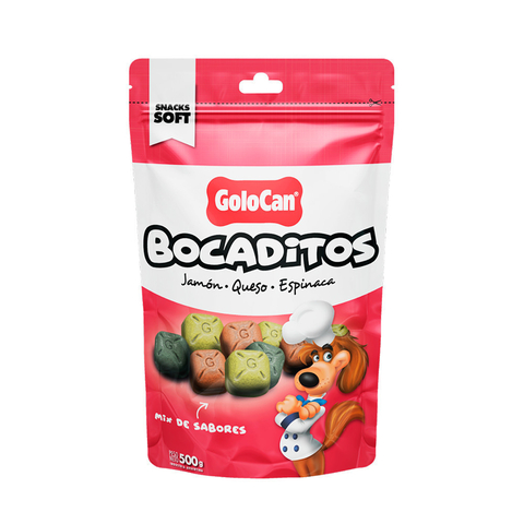 Golocan Bocaditos Jamon Queso Espinaca - 500gr