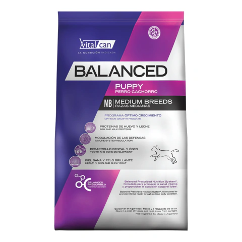 VitalCan Balanced Cachorro Razas Medianas - 20kg