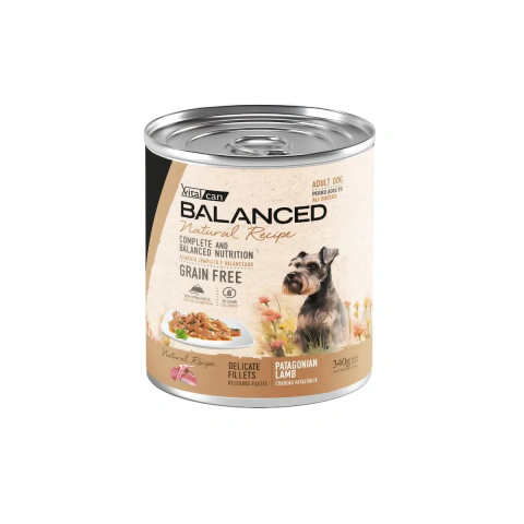 Lata Vital Balanced Natural Recipe - Adulto Cordero 340gr