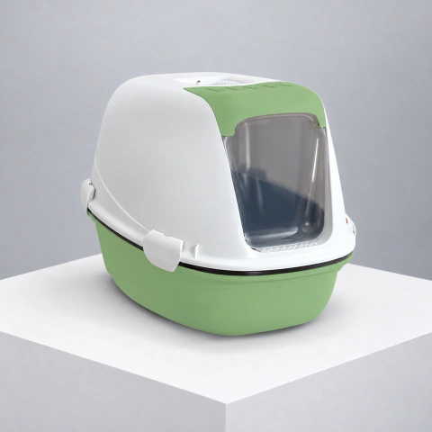 Litera Cerrada Cat Toilette Curvy Luxo Salvia