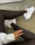 Legging Fusô Com Pezinho Microcanelada Acetinada Coffee na internet