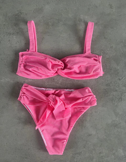 Biquíni Sicília Vichy Rosa - comprar online