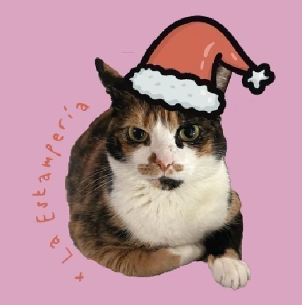 Vinilo Gorrito Navidad - comprar online