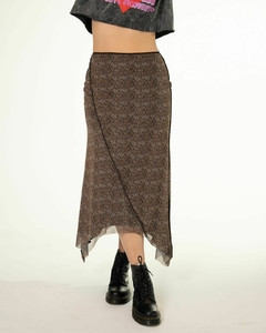 Falda Asimétrica Lady Leopardo - tienda online