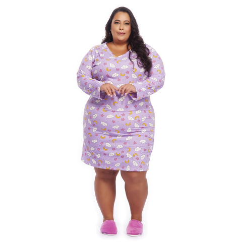 CAMISOLA PLUS SIZE SUEDE CANELADO ESTAMPADO
