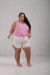 Imagem do Short Doll Plus Size Regata De Malha Estampado
