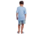 Pijama masculino infantil de suede meia manga - comprar online