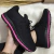 Tênis Femenino Basico Preto Pink