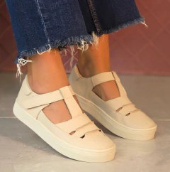 Tênis Sapatilha Couro Off-white
