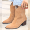 Bota Couro Camurça Caramelo Texas