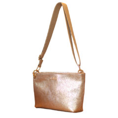 Bolsa Carolzinha Couro Dourada - comprar online