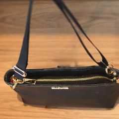 Bolsa Carolzinha Couro Preto - Villa Florence