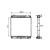 Imagem do Radiador Vw 8150 Worker 9150 Manual Com/Sem Ar 2000/2012 (Sem/Lateral)