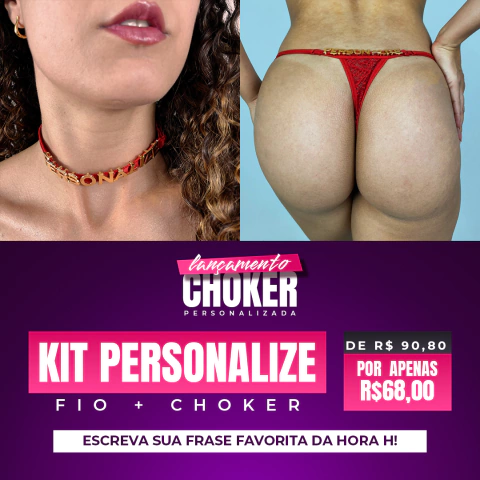 Kit Personalize (Choker + Fio Personalizado)
