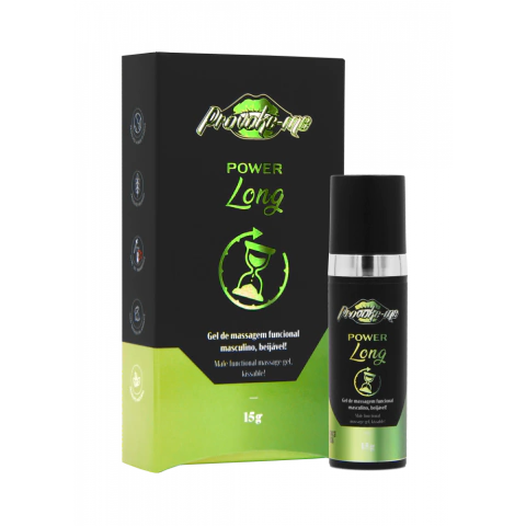 Power Long Gel Retardante Masculino Beijável