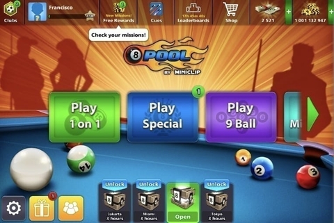 ⛔[ACABA EM 3 DIAS] Conta 8 Ball Pool - 1 Bilhão + 74 Caixas lendárias