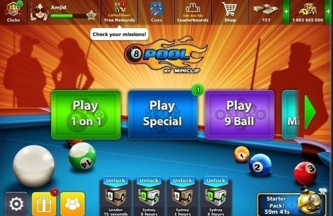 ⛔[PROMOÇÃO] Conta 8 Ball Pool - 1B + 7 Tacos lendários + Taco de brinde (Pronta entrega) - comprar online