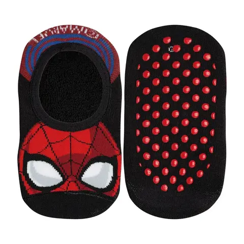 Meia Lupo 02357-001 Spider-Man antiderrapante Preto