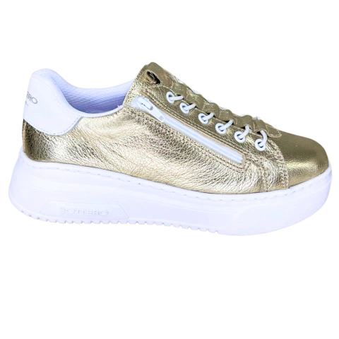 Tênis Bottero 365105 Hobart Couro Natural 17450 Dourado