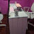 MESA DE MANICURIA ROSA CON LISTONES - comprar online