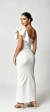 Vestido de Noiva Midi Montaria Babado Branco (Código: 32339) - comprar online