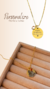 Colar Personalizado a Laser M - OURO 18K (leia a descrição) - Áurea Acessórios