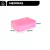 Ladrillo de yoga de goma eva color rosa, medidas: 15 cm de ancho, 22.5 cm de largo y 7.5 cm de alto.