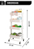 Imagen de Carrito de "Metal" con Ruedas - Organizador con Estantes Para Cocina o Baño