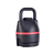 Pesa rusa regulable kettlebell que varía de 3kg a 18kg, de color negro con detalles rojos.