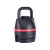 Pesa rusa regulable kettlebell que varía de 3kg a 18kg, de color negro con detalles rojos.