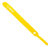 Precinto sujeta cables de color amarillo con logo de GEXIN.