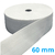 Elástico Branco 60mm Makro Central Rolo com 25 Metros