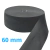Elástico Preto 60mm Makro Central Rolo com 25 Metros