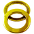 Ilhós Para Cortina Redondo Dourado 40mm Para Varão 28mm - Vicone Armarinhos