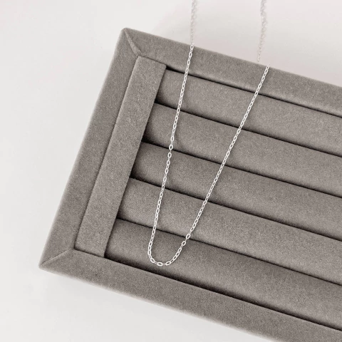 CORRENTE CADEADO BATIDO 1.6 -45CM | PRATA 925 - comprar online