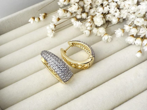 ARGOLA CLICK SHINE| BANHADO A OURO 18K - comprar online