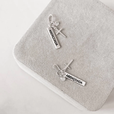 PINGENTE PATUÁ PLACA ABENCOADA RESINA | PRATA 925 - comprar online