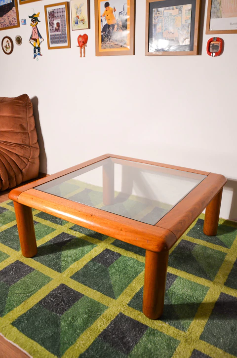 Mesa de centro G em madeira maciça por Geraldo de Barros - comprar online