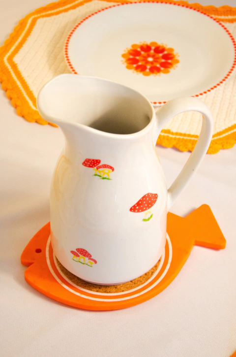 Jarra cogumelos Porcelana Veracruz