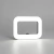 Aro De Luz Rectangular Celular 20w Batería Recargable Blanco