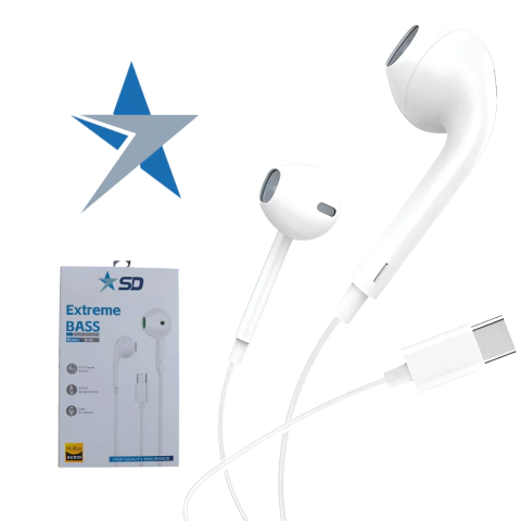 Auriculares In-Ear SD S02 con Cable Tipo C y Micrófono Incorporado - comprar online