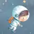 Papel de Parede para Quarto Infantil | Astronauta Pedro na internet