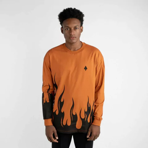 Camiseta Manga Longa Especial MCD Fuego Laranja