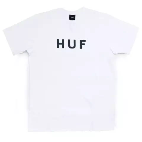 CAMISETA HUF ESSENTIALS OG LOGO BRANCO
