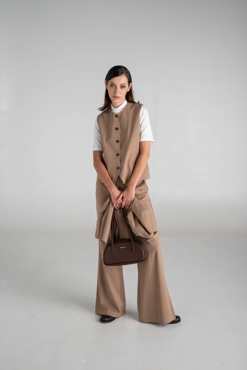 PANTALÓN MER FLARE - BEIGE