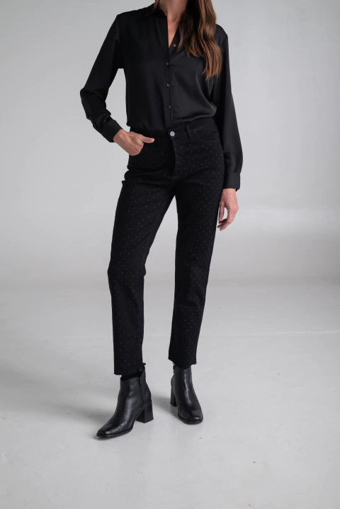 JEAN COOPER STRASS - BLACK