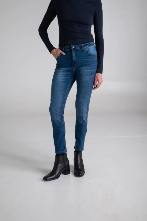JEAN GROVE SKINNY - MID BLUE