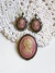 Conjunto de camafeu rosa CCR022 - comprar online